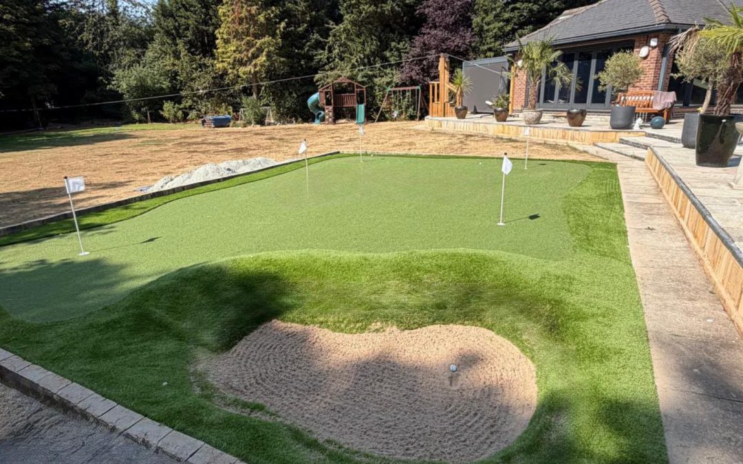 PGA-Quality Golf Green at Home: A 70m² Private Green and Bunker